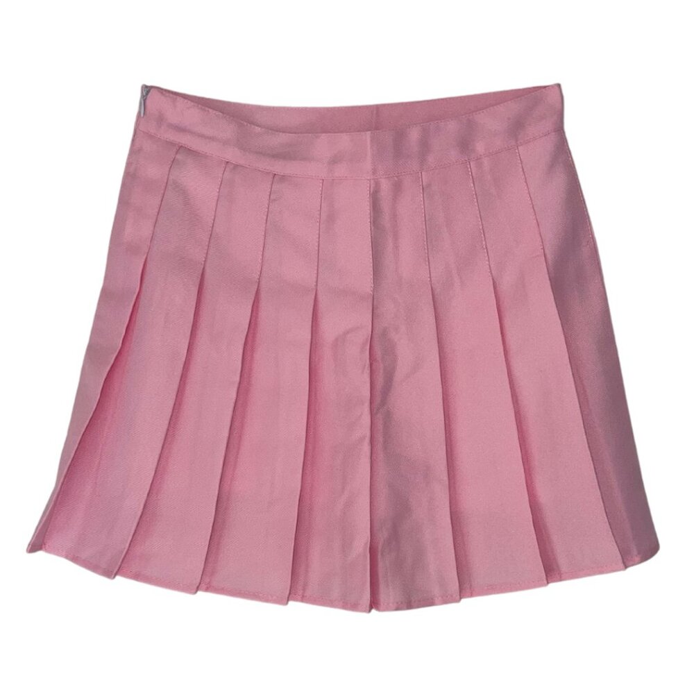 Pink Pleated Skirt